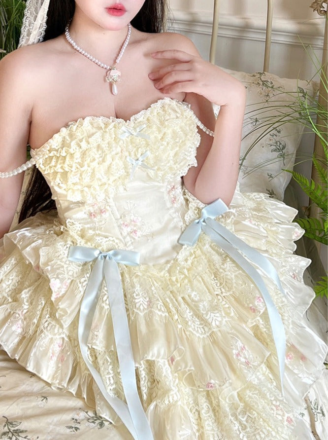 Pure Dzire Fairy Style Lace Romantic Lolita Dress