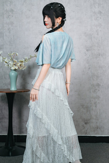 エキセントリックハウスオフショルダートップス