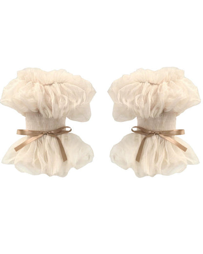 ラブフィッシュボーンコルセットロココフレンチチュニックトリムトップス＋スリーブ＋スリムリボン＋レッグカバー＋チョーカー