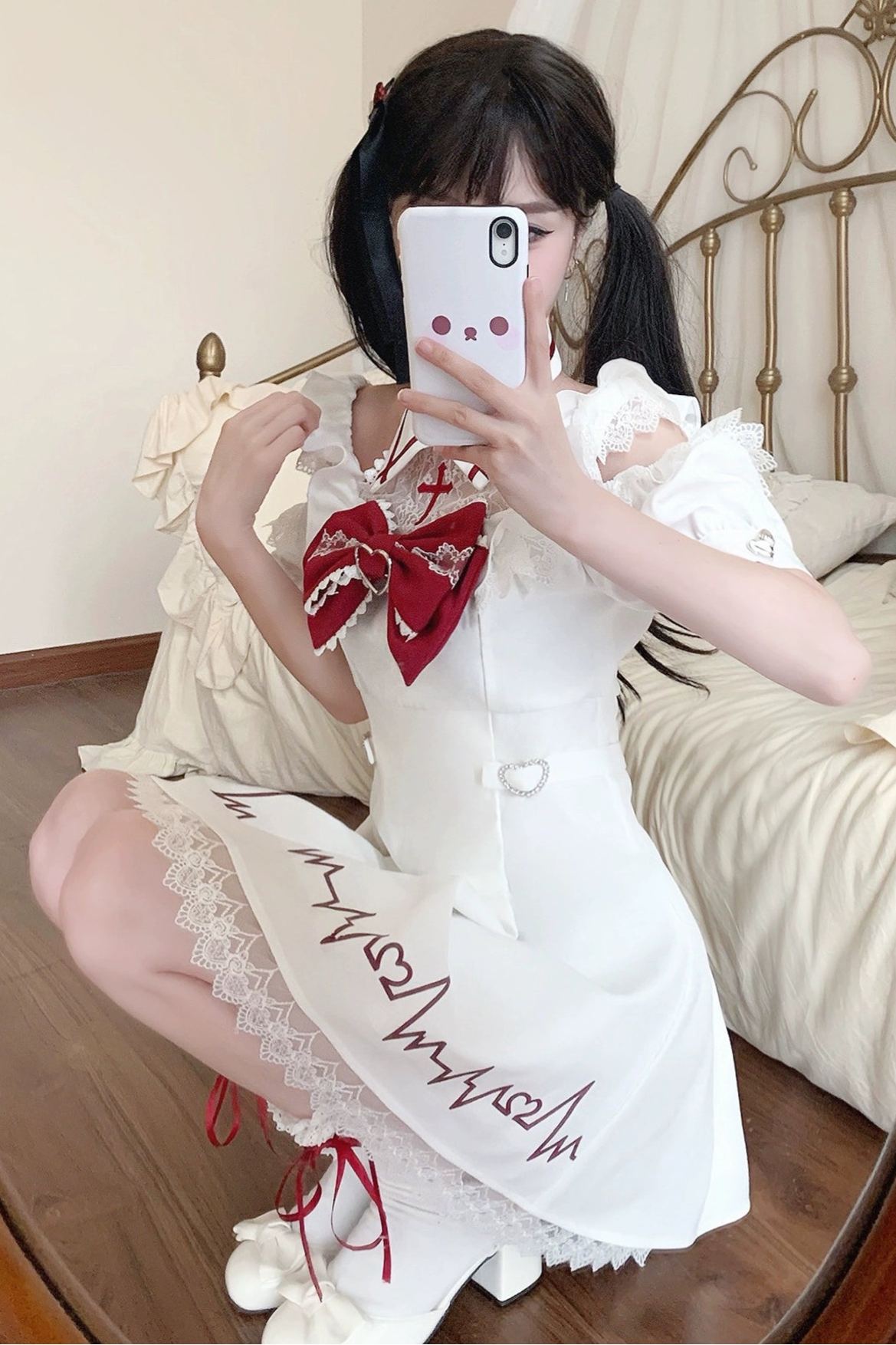 ハートビートスナイパーオフショルダードレス