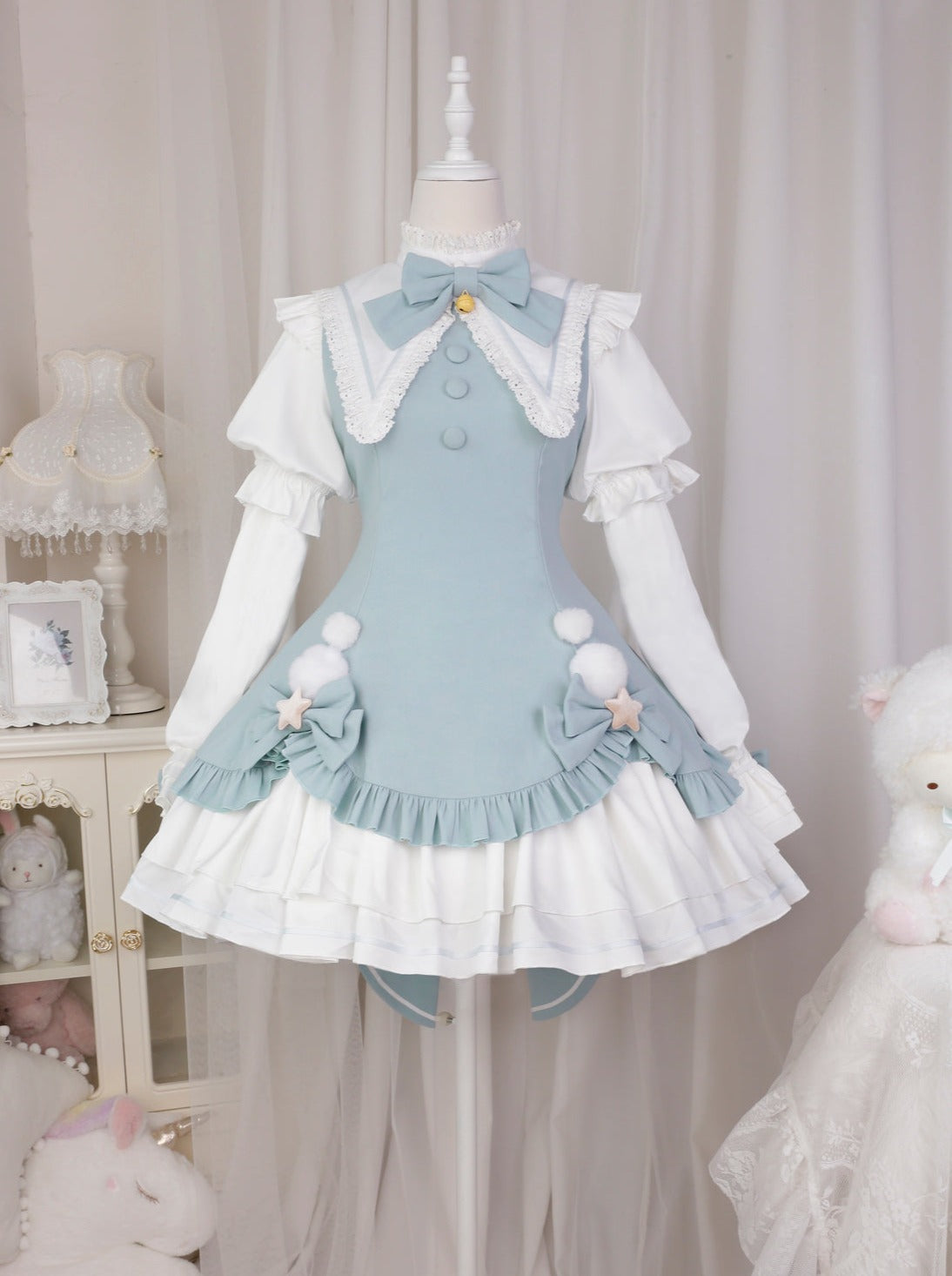 Baby blue 2025 lolita dress