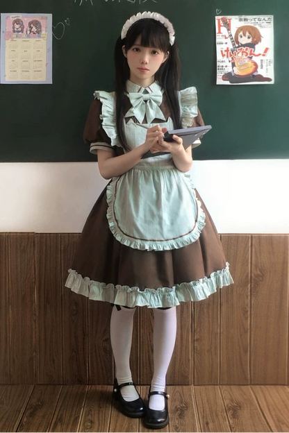 Mint Blackberry Lolita Dress + Apron + Tie