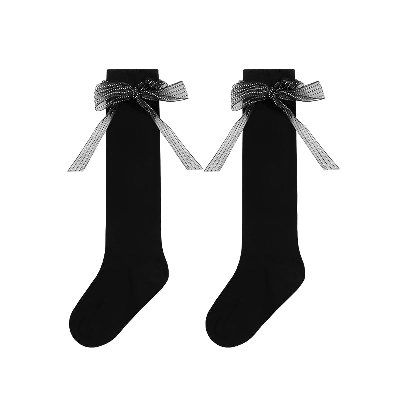 Ribbon mid tube socks