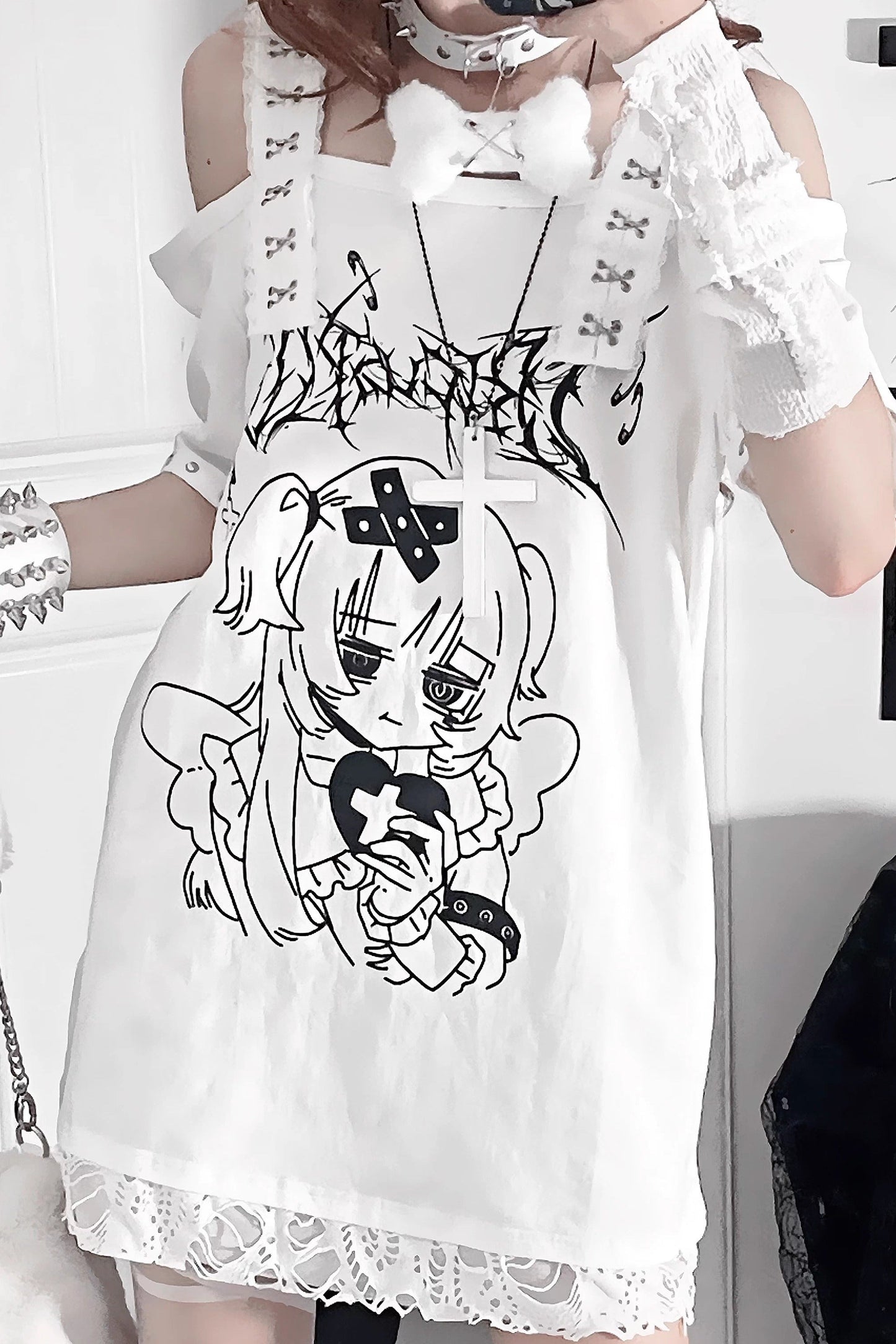 Off-the-shoulder Anime Girl Tops