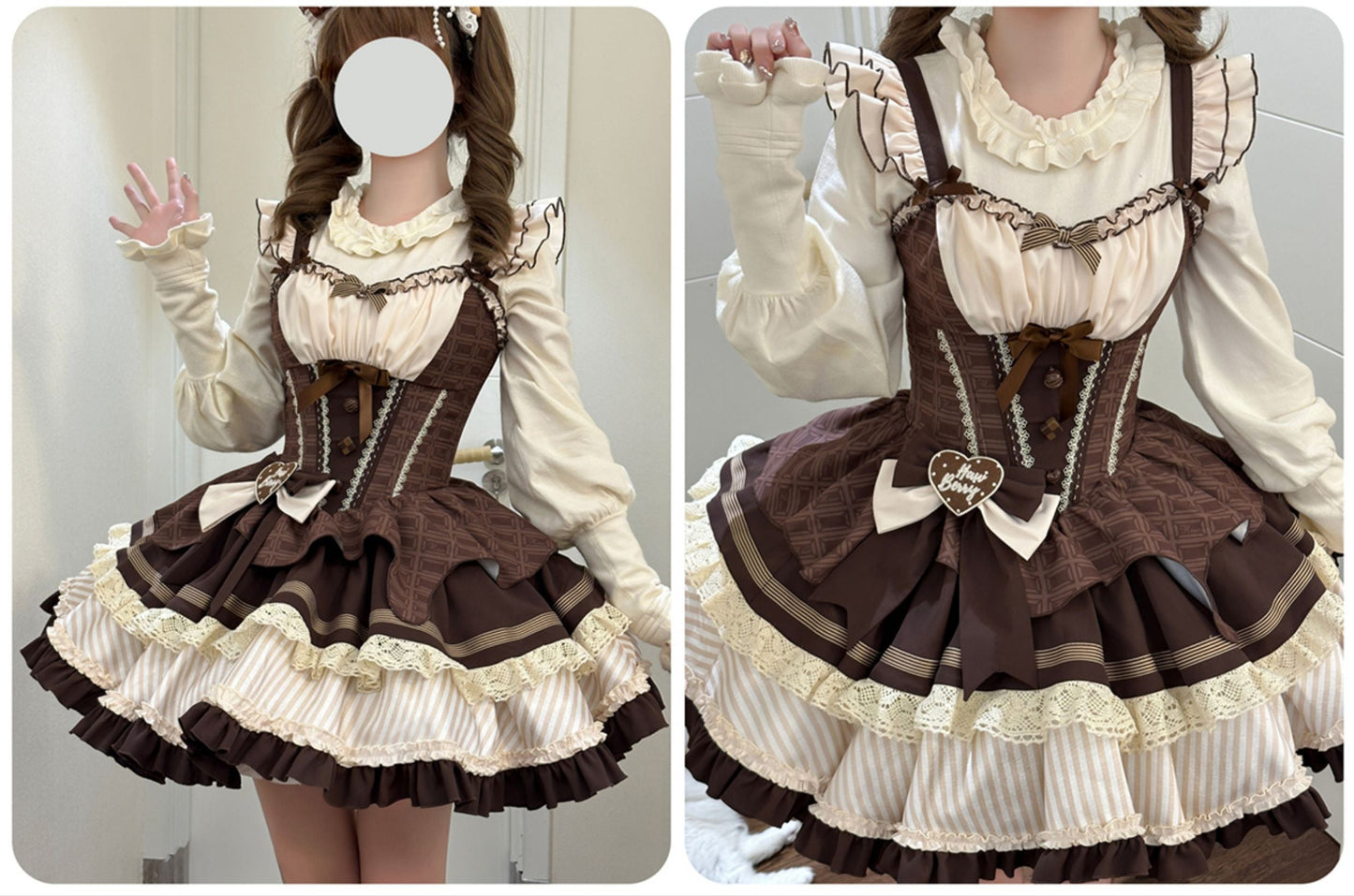 【予約商品】ミントショコラロリータチュチュスイートドレス＋リボンカチューシャ