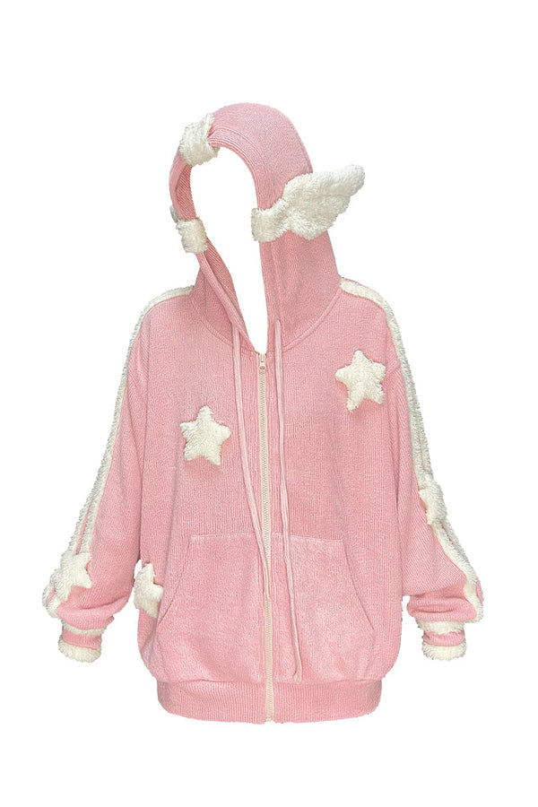 エンジェルピンクニットジャケット