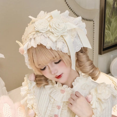 [Reservation Deadline: January 29th] Strawberry Sweet Lolita Romantic Frill Dress + Hair Accessory