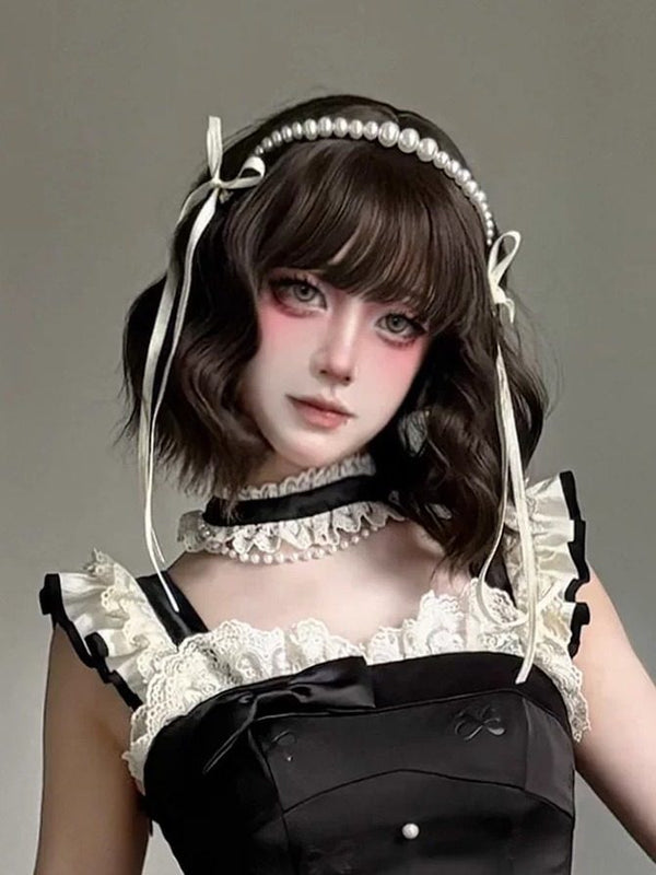 【1月29日予約締切】エレガントルージュロリータフリルリボンサスドレス＋チョーカー