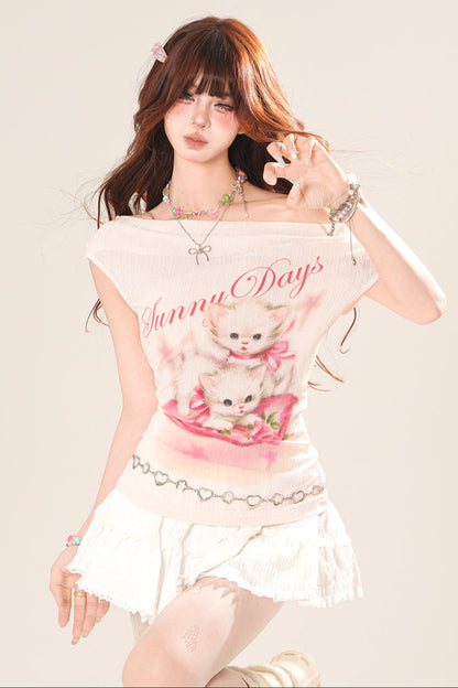 Strapless Sweet Girly Top