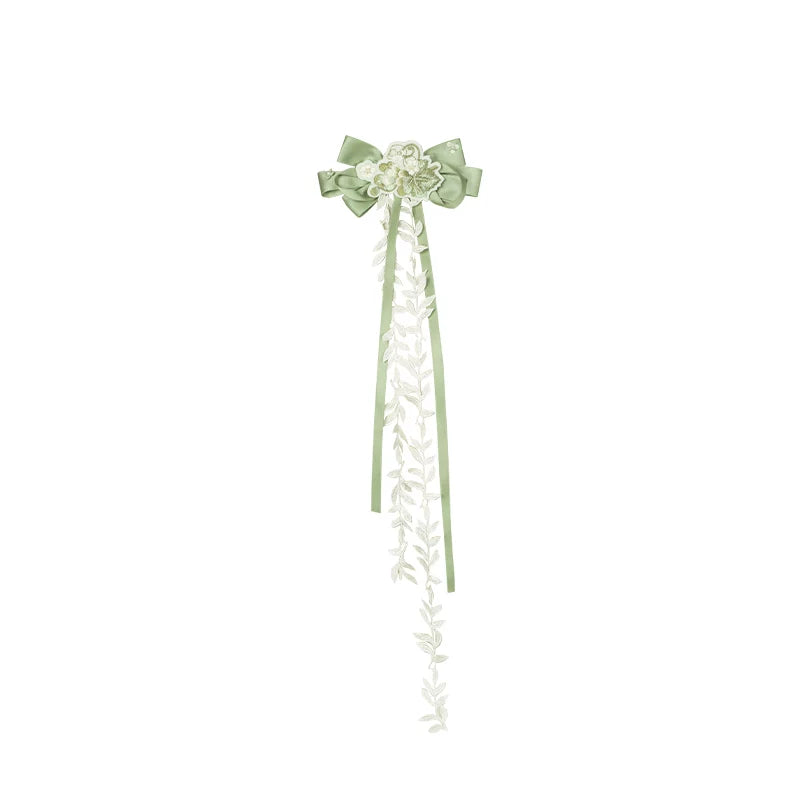 Green Embroidered Lolita One-Piece Dress + Cardigan + Hat + Belt + Accessories
