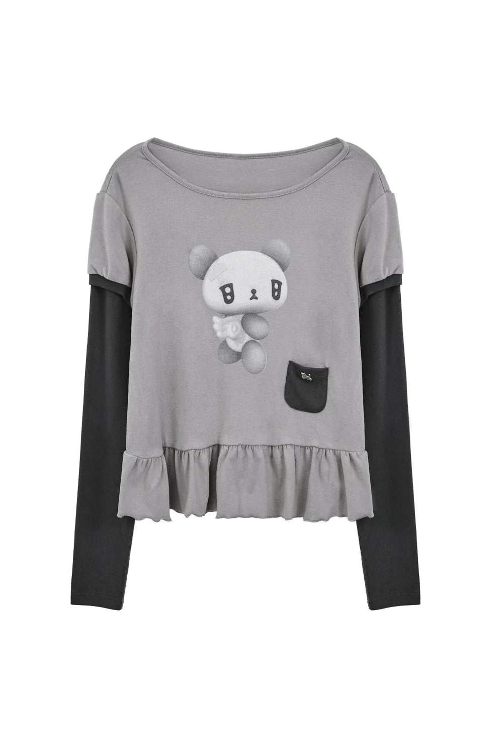 Angel Bear Top + Flare Skirt