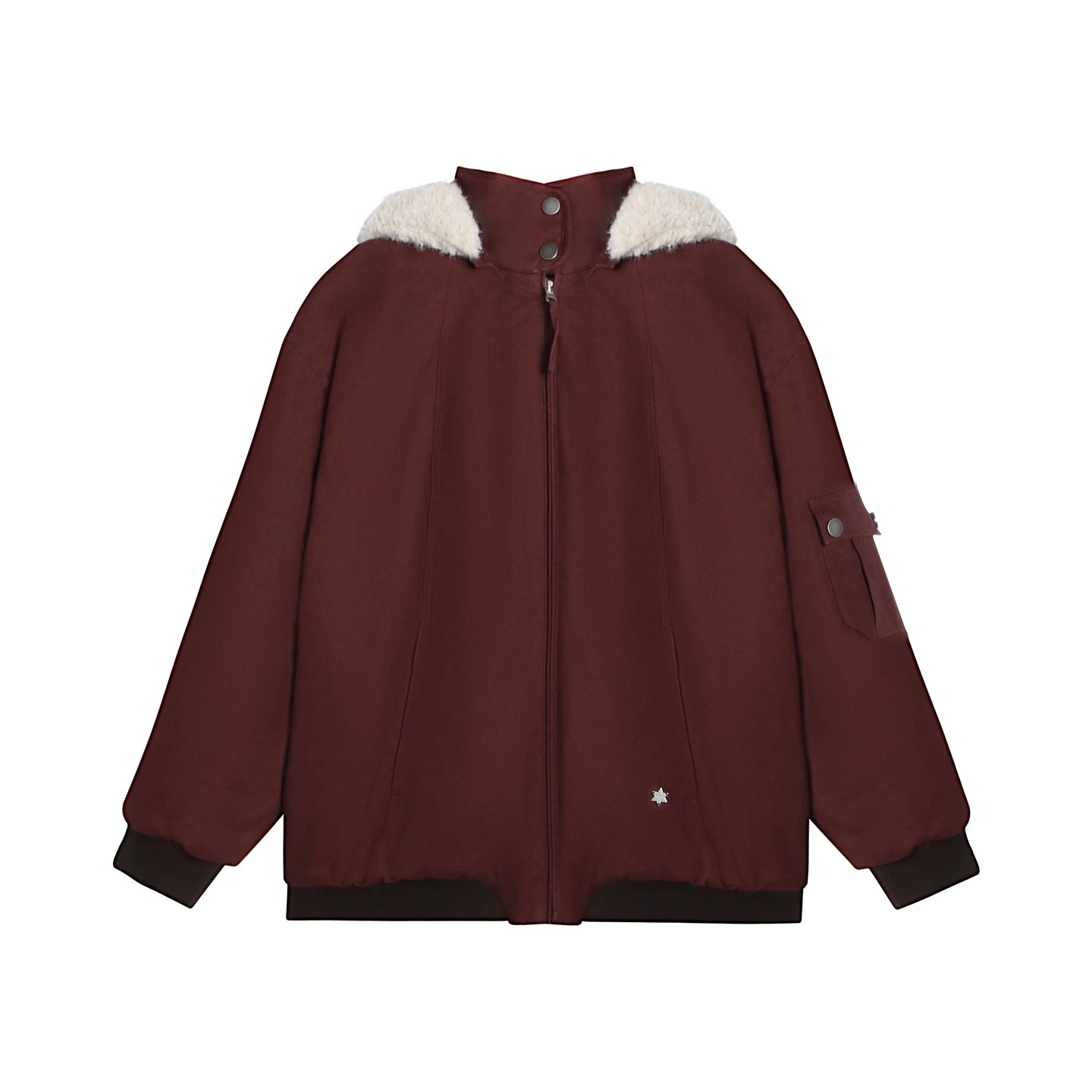 ダークレッドルーズジャケット