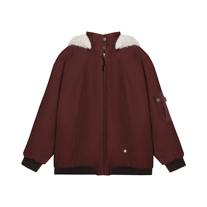 ダークレッドルーズジャケット