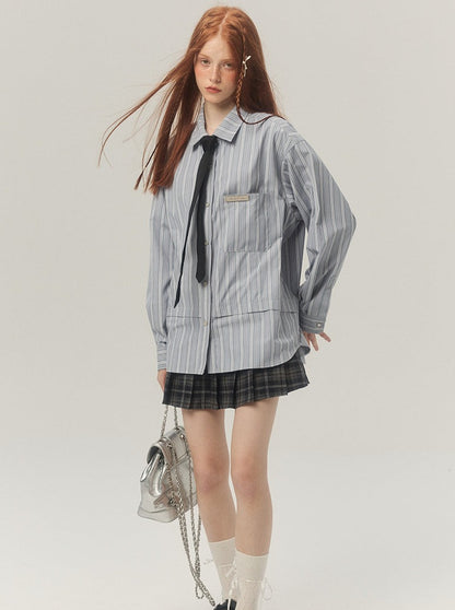 French long stripe shirt