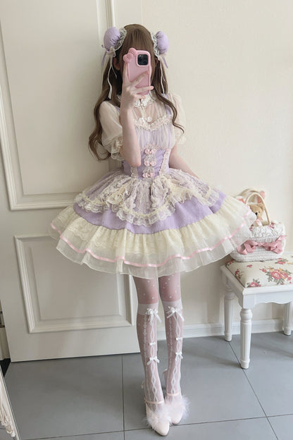 Sweet Ballet Style Lolita Suspender JSK Dress