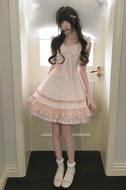 Cherry Blossom Ruffle Dress