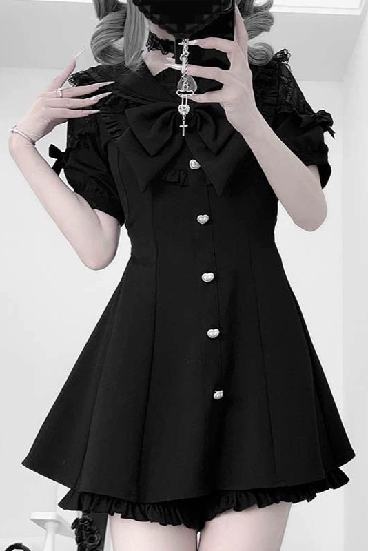 ダークナイト地雷トップス＋フリルパンツ