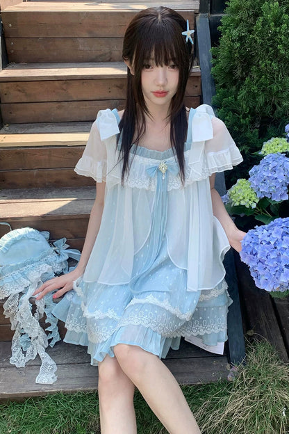Floating Dream Lace Dress + Skirt + Bag