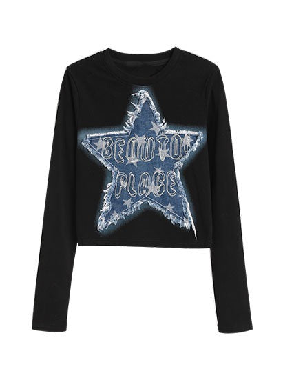 Top Slim Denim Rockstar