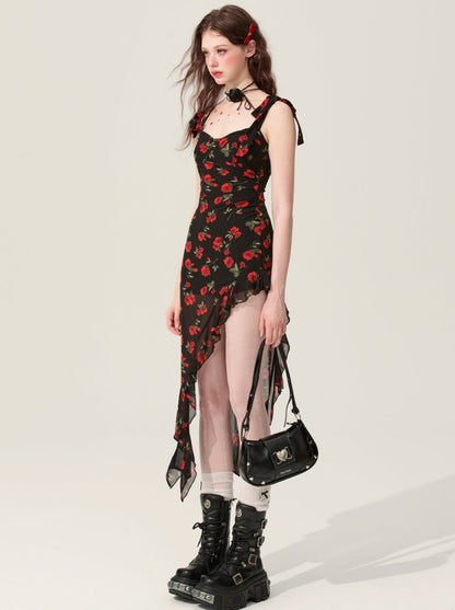 [Reservations] Flower Spender Skirt French Long Dress