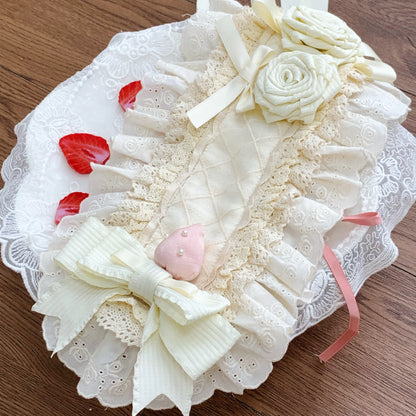[Reservation Deadline: January 29th] Strawberry Sweet Lolita Romantic Frill Dress + Hair Accessory