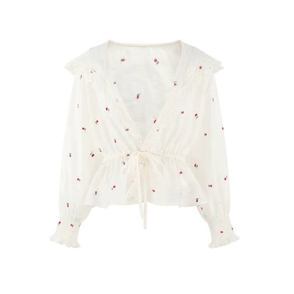 Lace Hooded Jacket + Top + Skirt