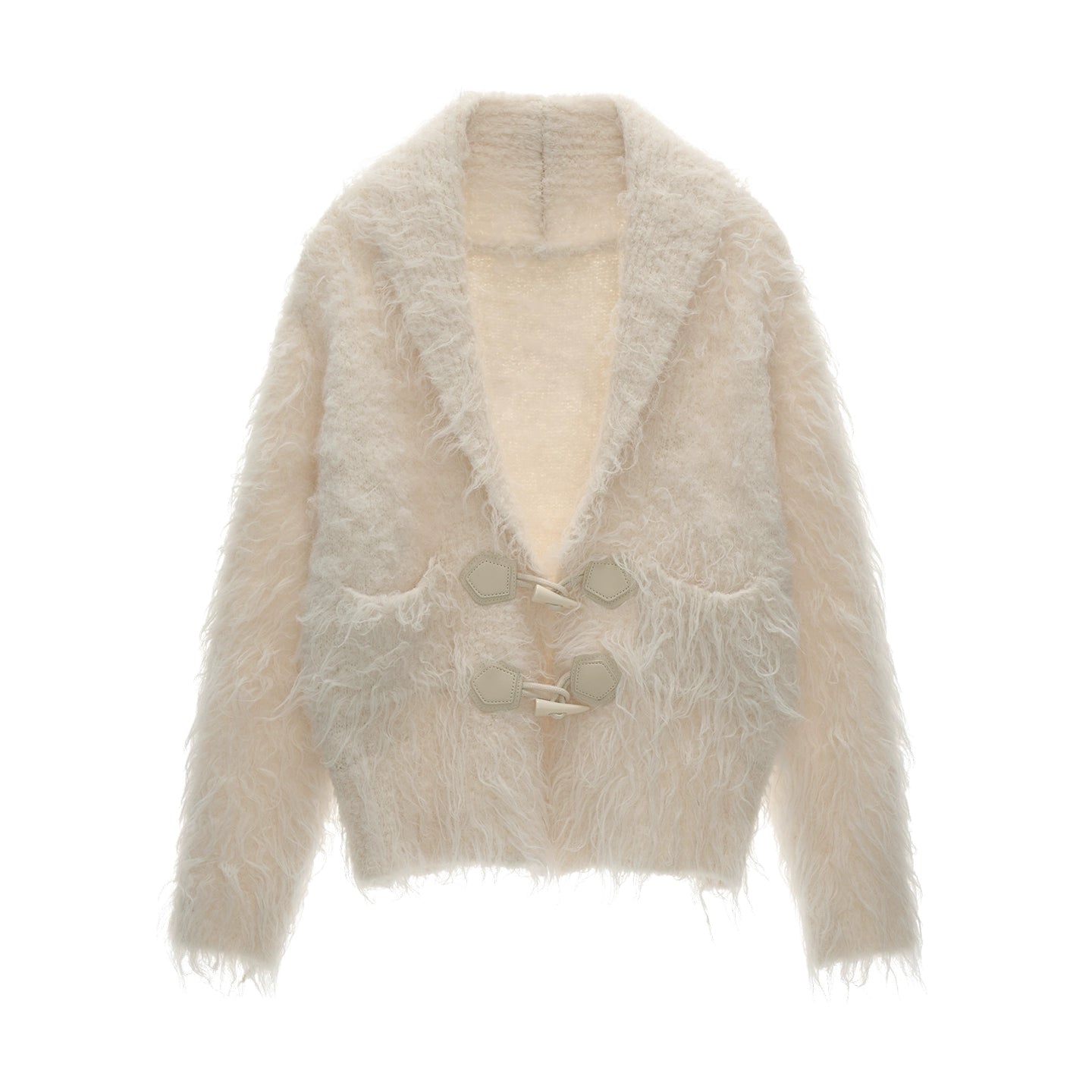 ホワイトループヤーンカーディガン