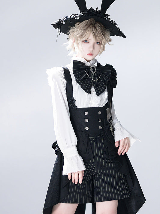 Rabbit Theatre Jacquard Version Lolita Prince Shirt Waist Seal Suit [Réservé].