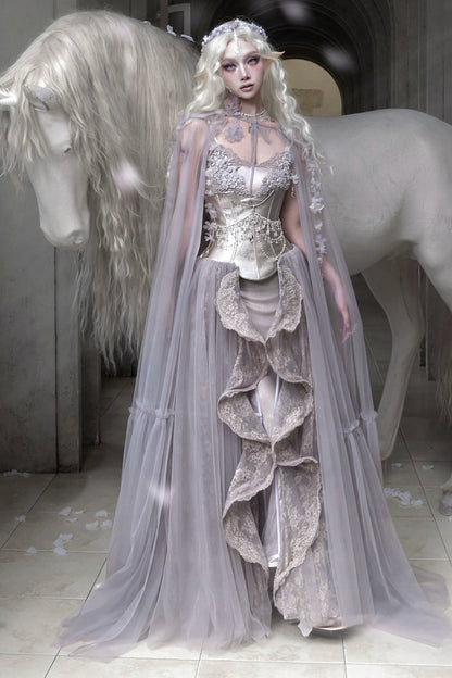 ムーンライトフェアリーメッシュロングケープ