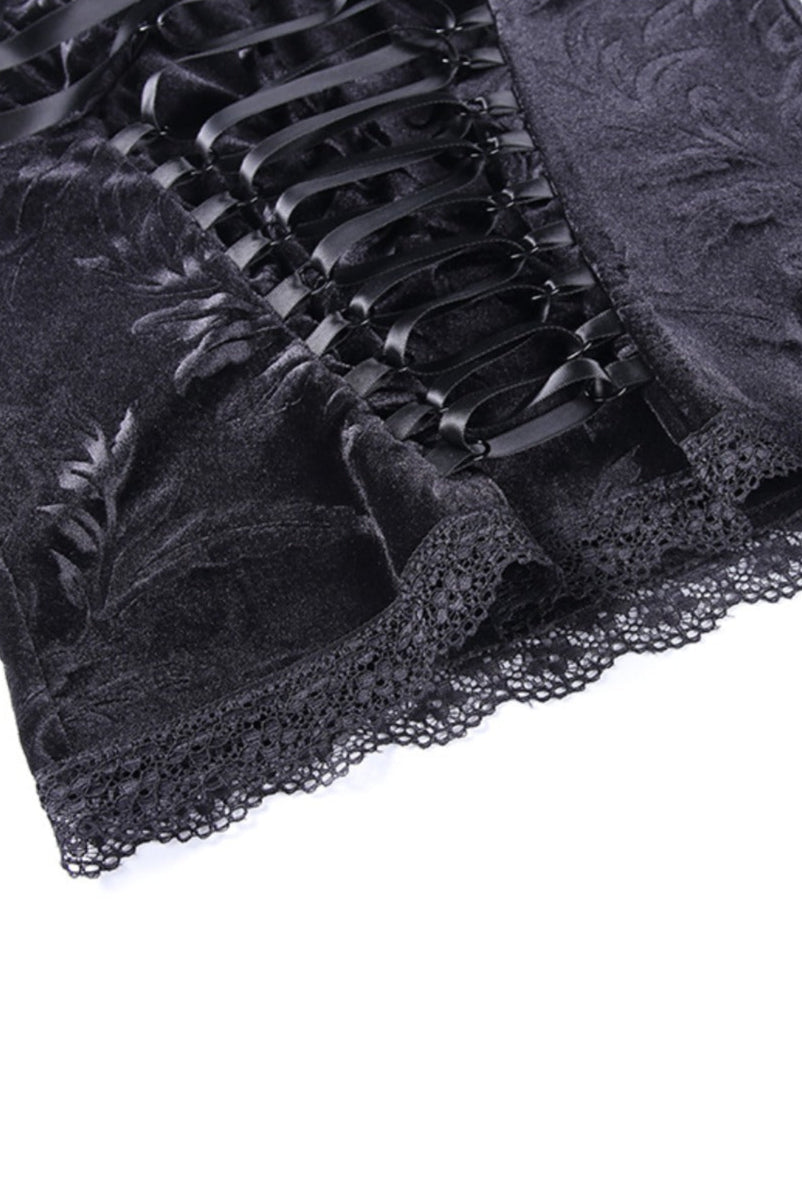 レースコルセットキャミトップス