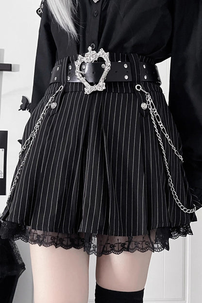 ダークスウィートクールスカート+チェーン+ベルト