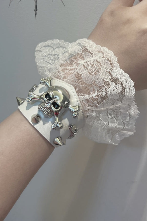 Dark Punk Goth Lace Bracelet