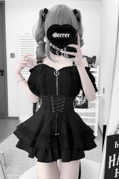 Subculture Heartbeat Top + Flared Skirt