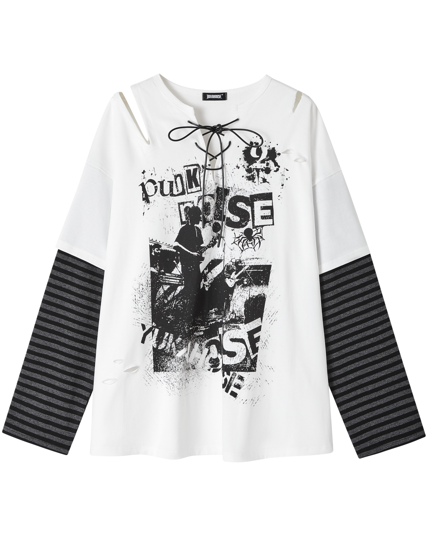 レトロダークボーダールーズトップス