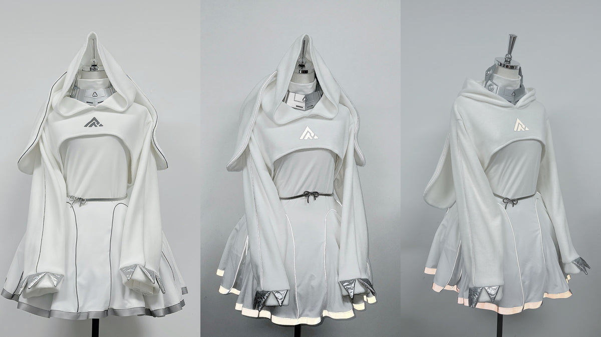 Oversize-Kapuzenoberteil mit Hasenohren und Krallen