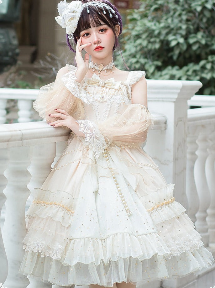 Pure White Fairy Retro Elegant Kula Lolita