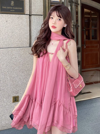 [Reservations] Girly Summer French Suspender Dress