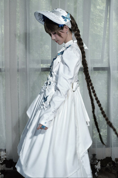[Vorbestellschluss: 10. Monat, 14. Tag] Schwarz/Weiß Gothic-Lolita-Schmetterlingsschleifen-Serie Accessoires(Haube/Spitzen-Kopfschmuck KC/KC/4 Arten von Fotorahmen/Fotorahmen-Set)