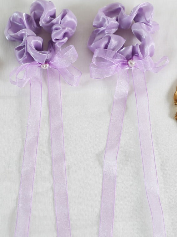 ダブルポニーテールロリータヘアアクセサリー