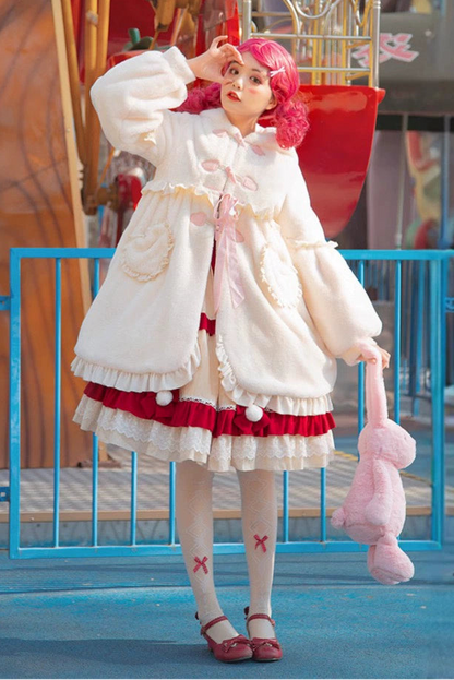 ラビットファーキュートロリータコート