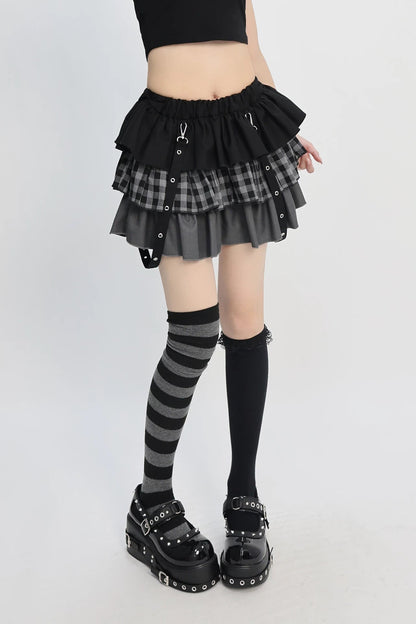 Zipper Dark Core Punk Skirt