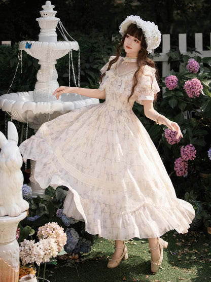 【予約商品】ウィズプジオリジナルデザインクラエドワーディアンカラーロリータドレス