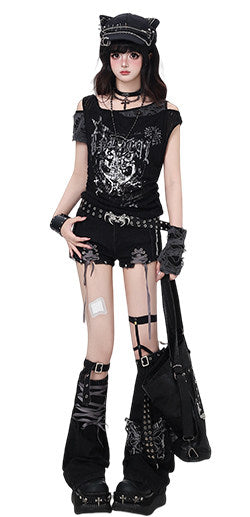Subculture Graffiti Distressed Tank Top