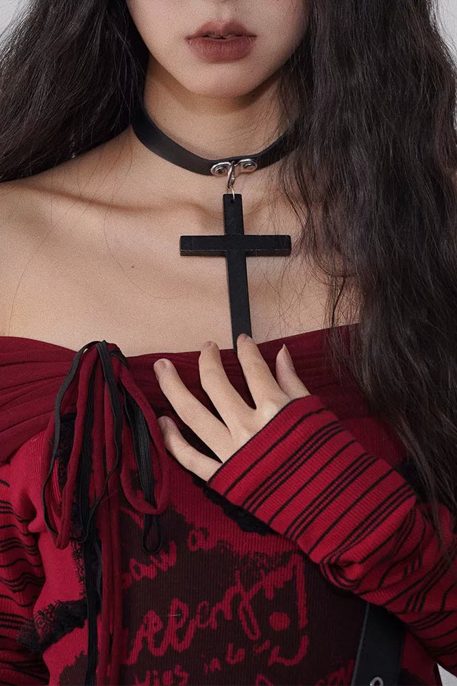 パンククロスネックレス