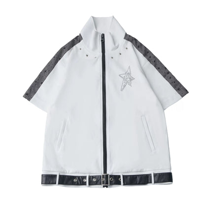 Monochrome Star Dot Shorts Set