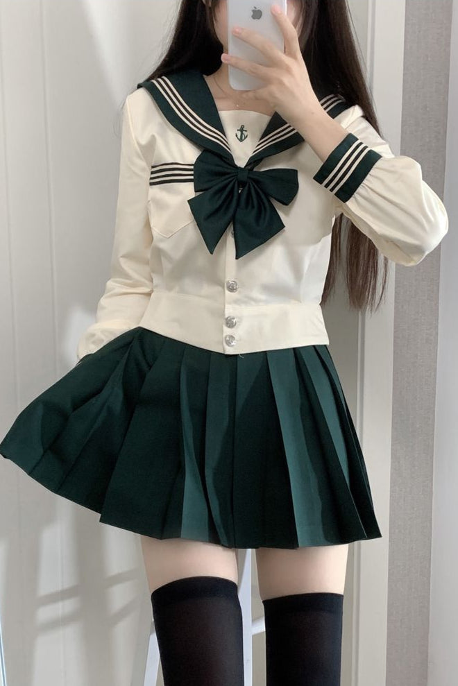 JKシリーズセーラー服+プリーツスカート
