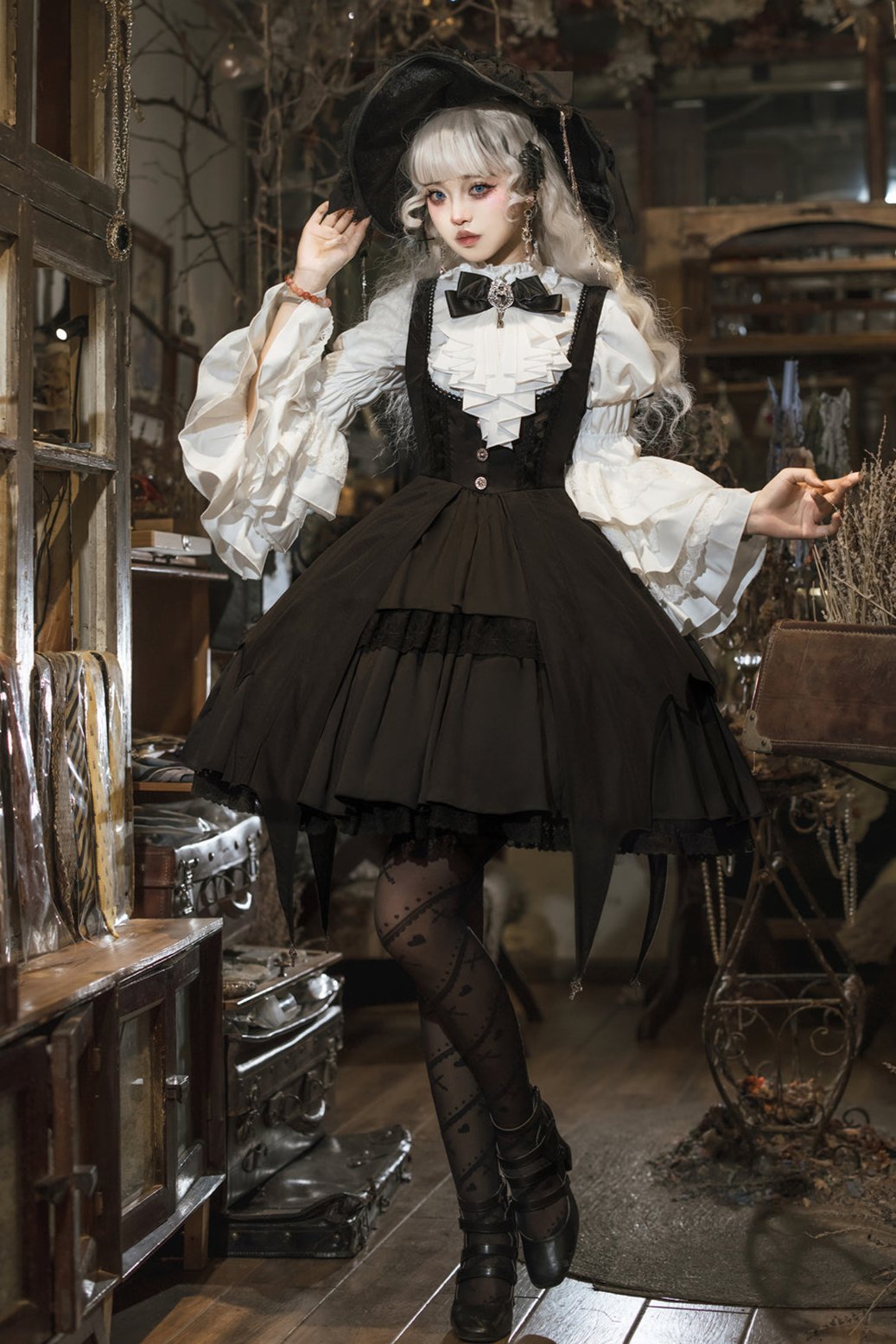 lolita dresses Alice In Fairyland Blue Princess Dress Choose from long or short options for any occasion Gothic Lolita Witch Dress Set