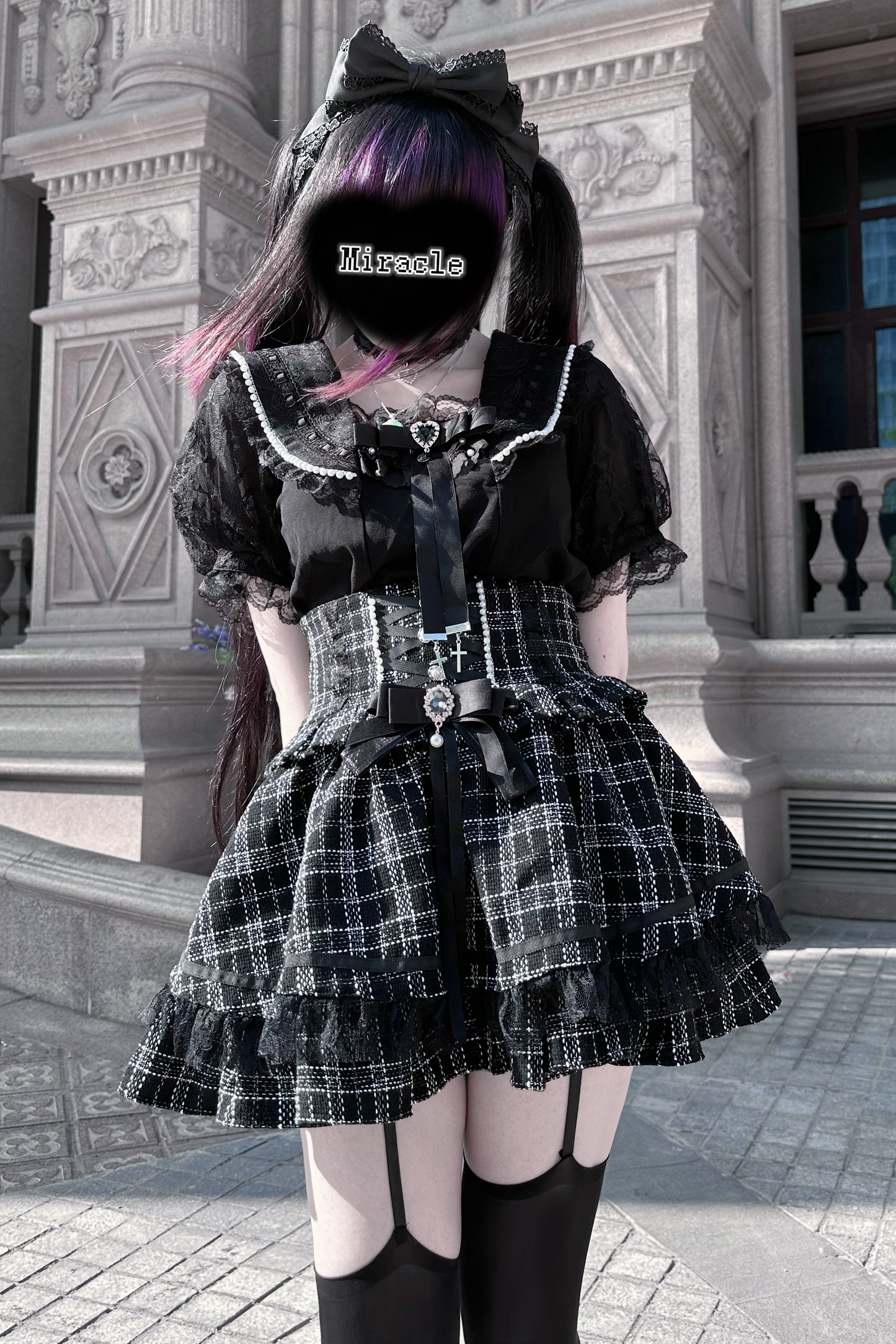 [Pre-Order] Lace Sailor Collar Jirai Kei Blouse