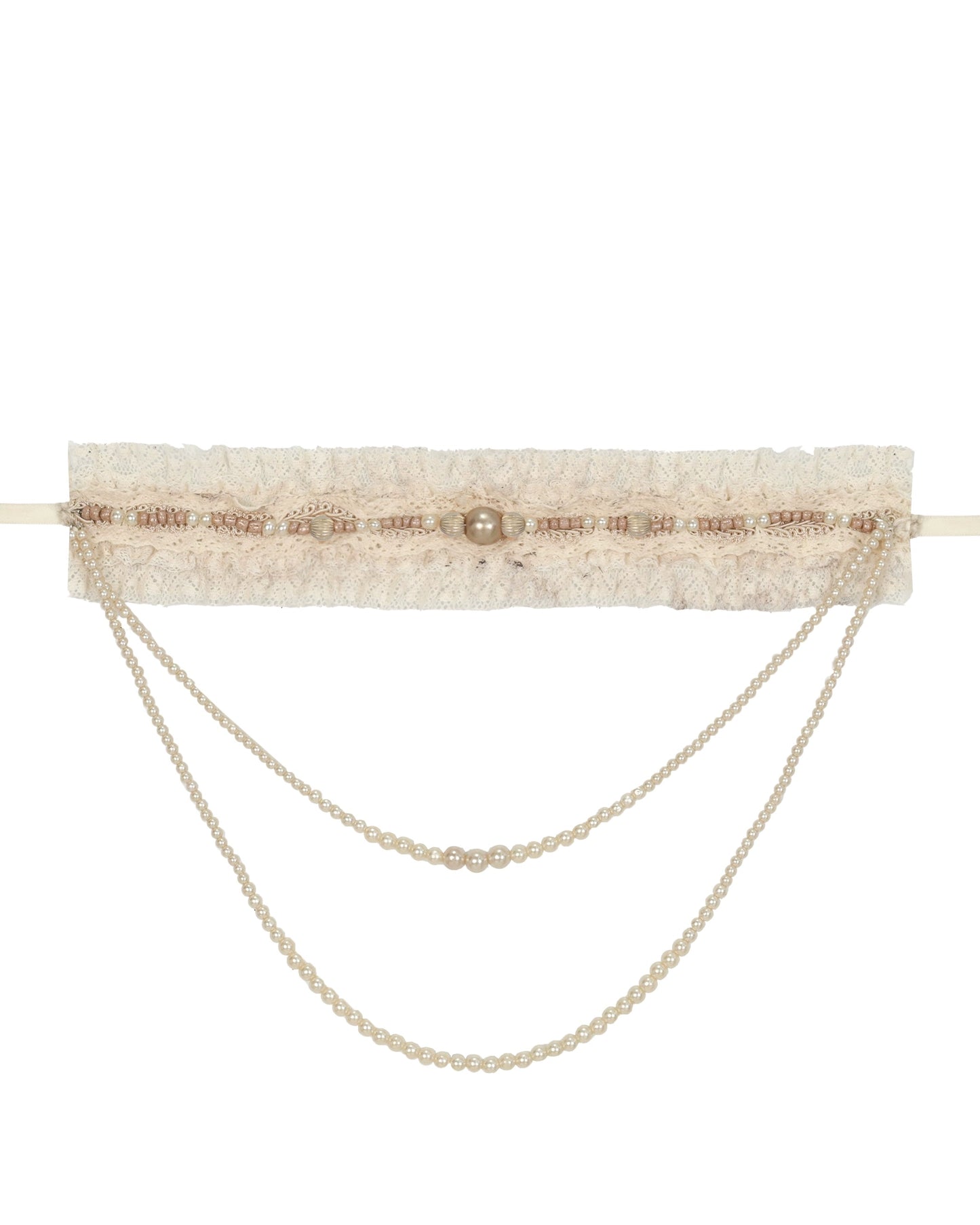 ラブフィッシュボーンコルセットロココフレンチチュニックトリムトップス＋スリーブ＋スリムリボン＋レッグカバー＋チョーカー