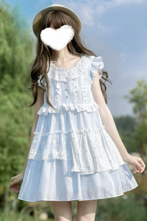 Fly Sleeve Baby Doll Dress